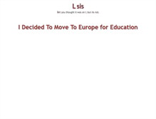 Tablet Screenshot of lsis.org.uk